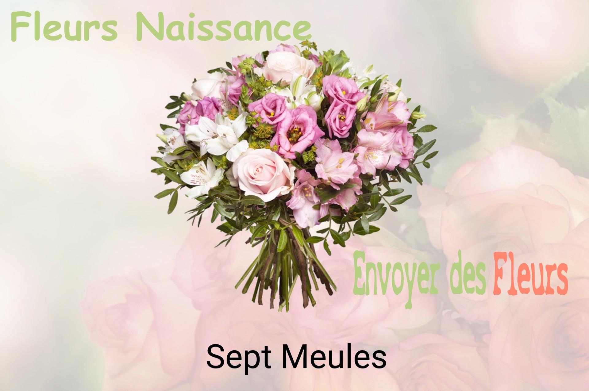 Bouquet de fleurs de naissance livré à Sept-Meules